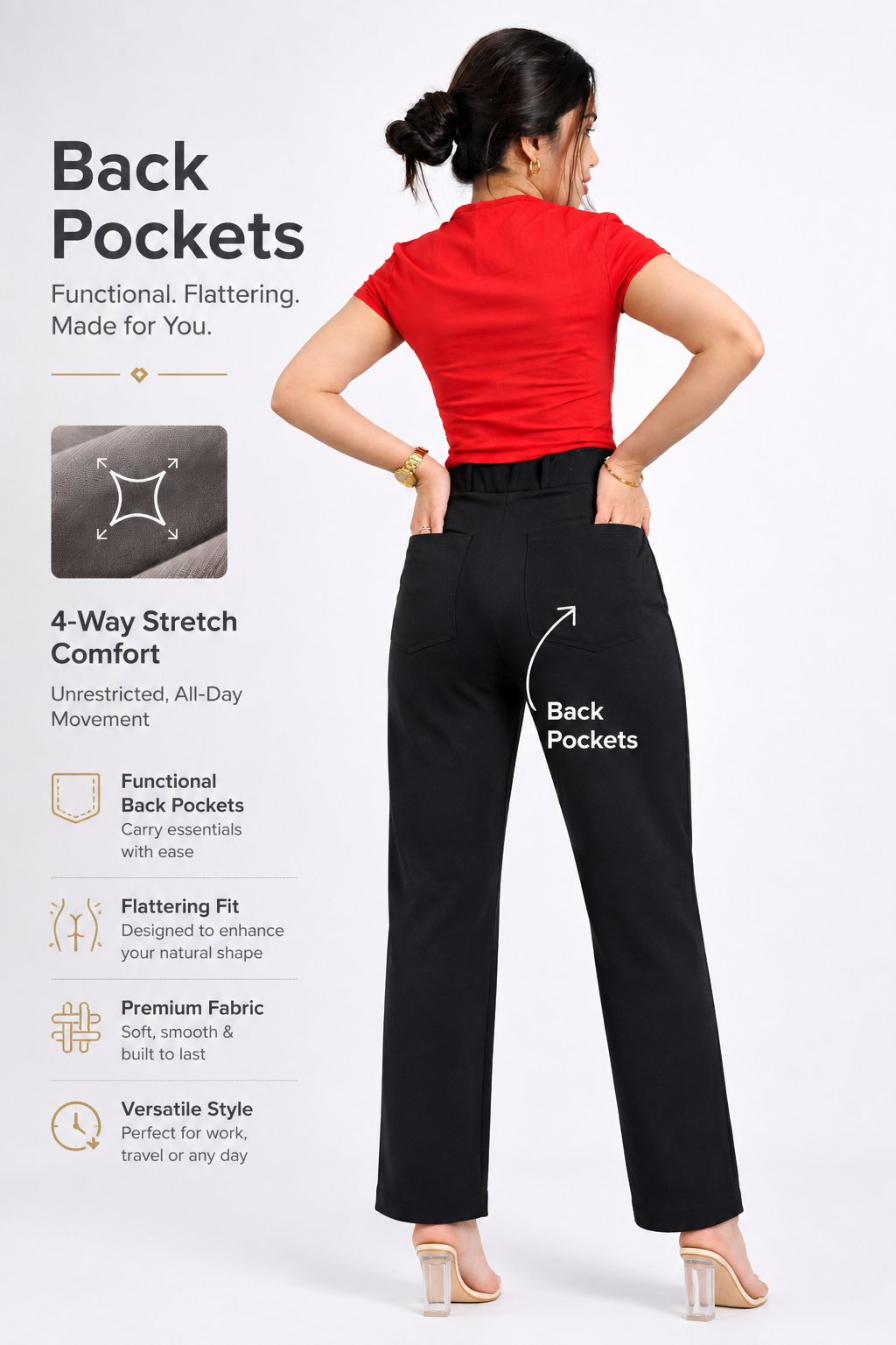 All-Day Freedom Straight Pants
